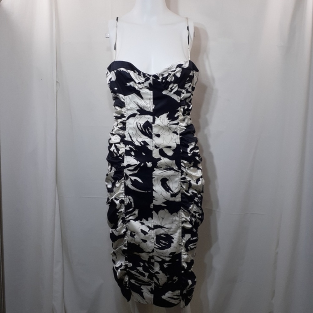Tory Burch Black and White Floral Dress NWT